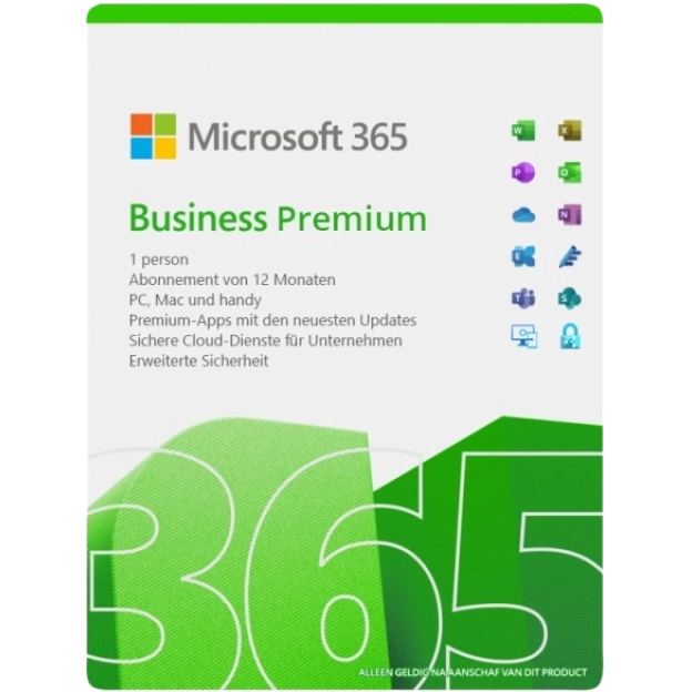 Microsoft 365 Business Premium – Jahresabo, erweiterte Office-Cloud mit Intune & Sicherheitsfunktionen für Unternehmen, sofort nutzbar
