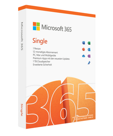 Microsoft Office 365 Single (Personal) – 1 Nutzer | 5 Geräte | 12 Monate Laufzeit | Vollversion | Sofort Versand per Mail