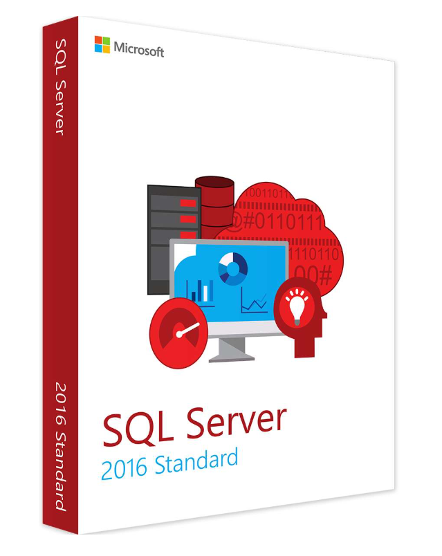 SQL Server 2016 Standard – digitale 2-Core-Lizenz für Unternehmen