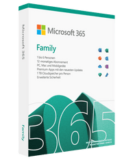 Microsoft Office 365 Family | 6 Benutzer | PC, Mac & Mobile