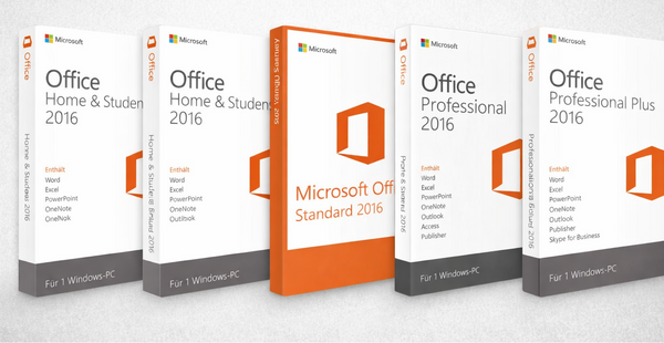 Office 2016 Editionen im Vergleich: Welche Unterschiede gibt es?