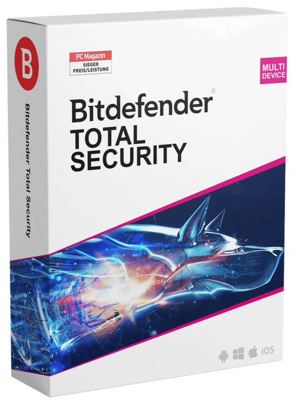 Bitdefender Total Security 2025 – Multi-Geräte-Schutz für alle Systeme

