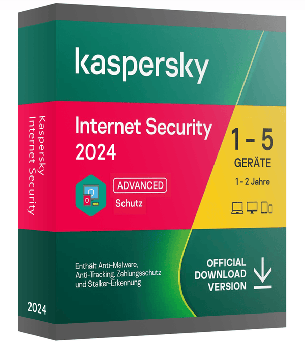 Kaspersky Internet Security 2024 – 1 Jahr Schutz für 1 Gerät, umfassende Sicherheit gegen Viren, Malware & Phishing, digitale Lizenz