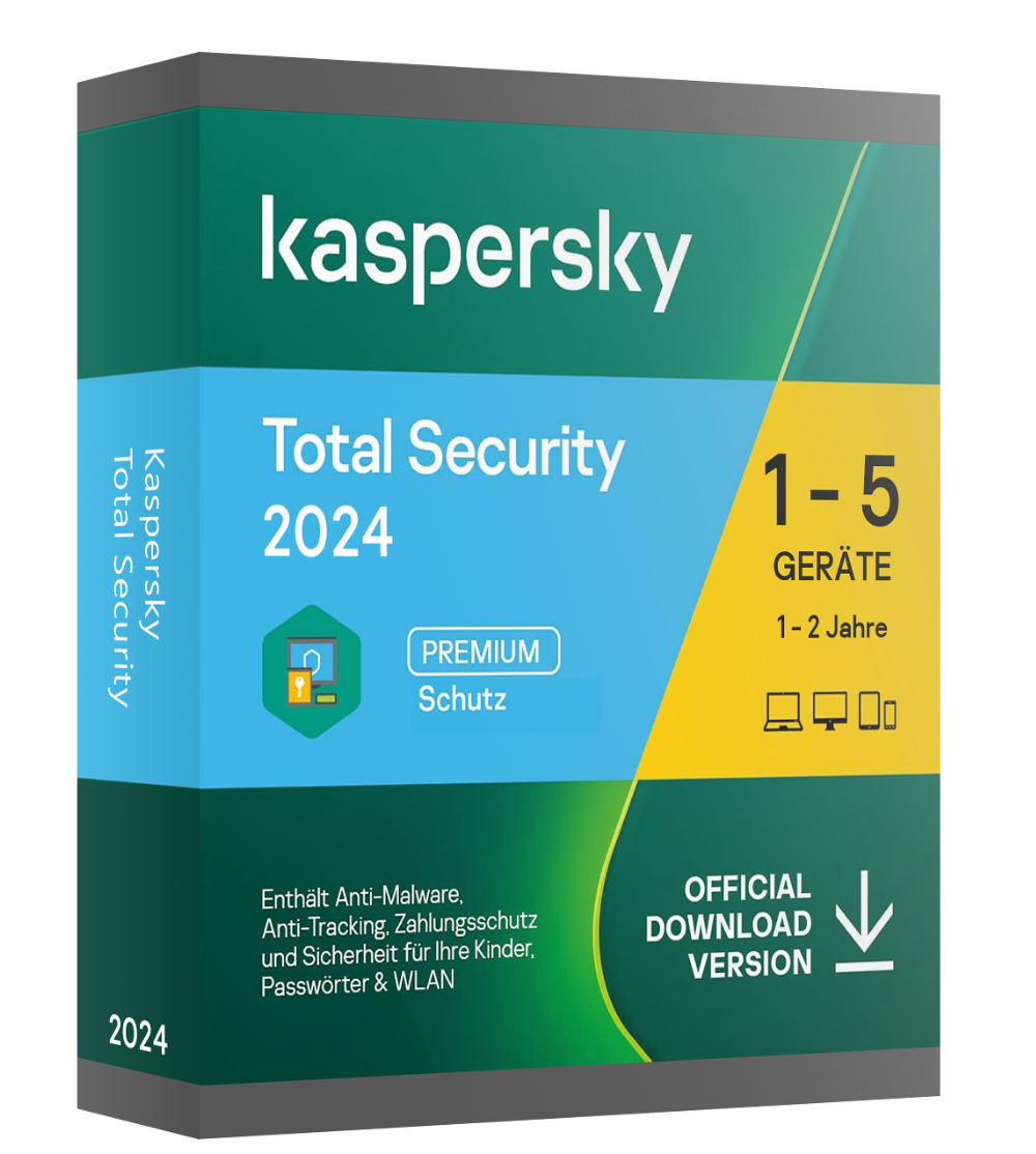 Kaspersky Total Security 2024 – Schutz für alle Geräte & Daten