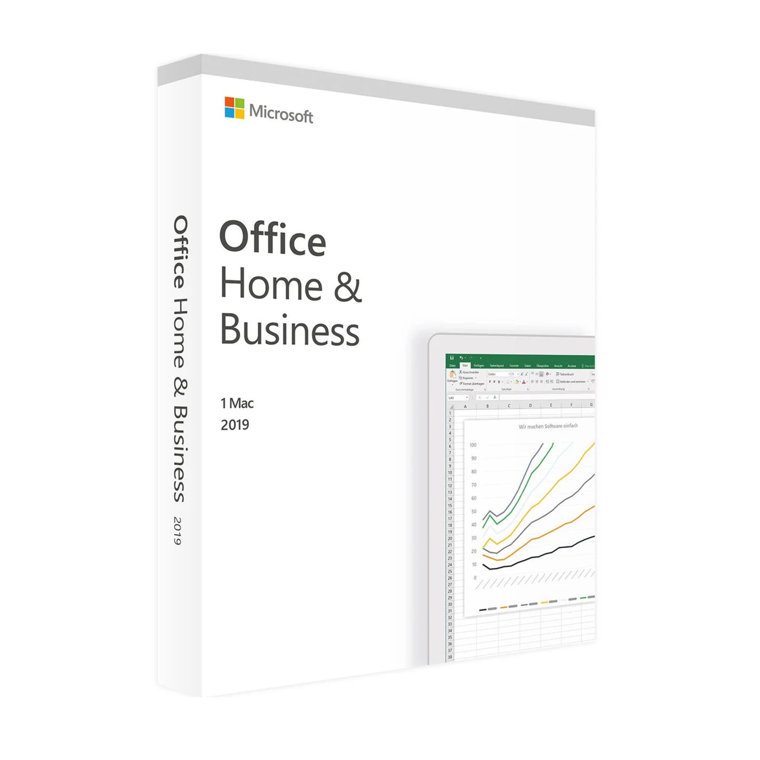 Microsoft Office 2019 Home & Business für Mac – Word, Excel, PowerPoint & Outlook für produktives Arbeiten.