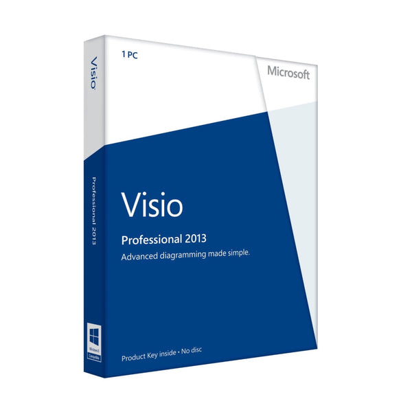 Microsoft Visio 2013 Professional. Bei Softdino sofort erhältlich