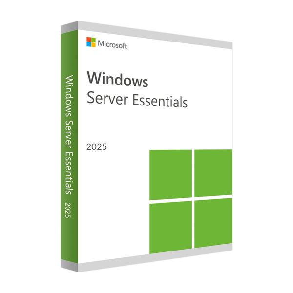 Microsoft Windows Server 2025 Essentials Bild. Hier sofort erhältlich bei Softdino.
